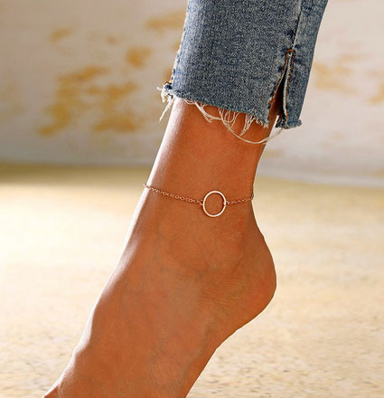 Ланцюжок на ногу золотистий Київ - фото 1