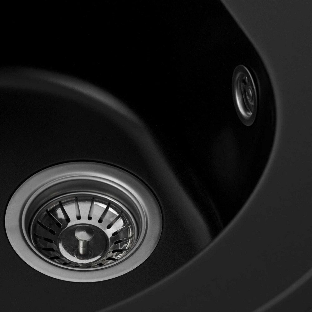 VALESO Гранітна мийка для кухні VALESO LUNA 510 матова Чорна Киев - изображение 6