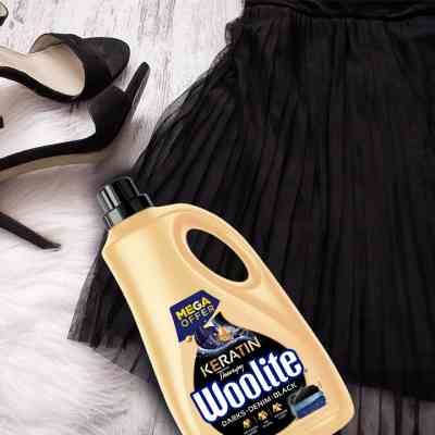 Гель для прання Woolite Для чорних, темних та джинсових тканин З кератином 3.6 л (5900627090529) Вінниця