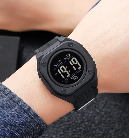 Часы мужские наручные спортивные Skmei 2160 (Черный с черным циферблатом) Киев