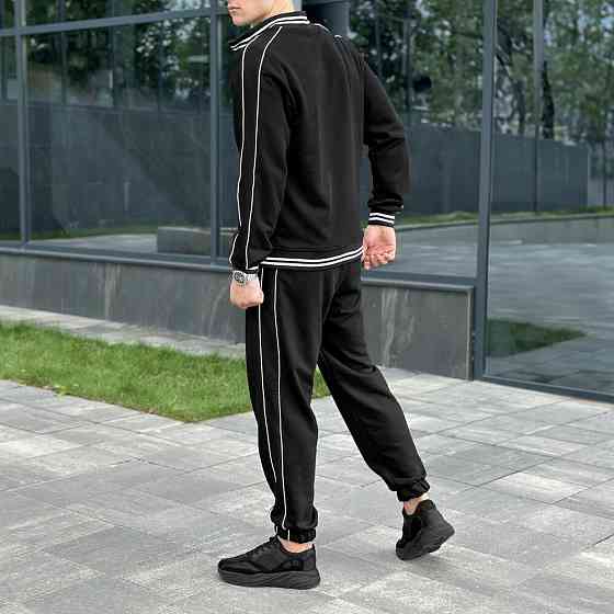Спортивний костюм чоловічий. Чорний спортивний чоловічий костюм. Комплект штани та кофта Pobedov Ultra Київ