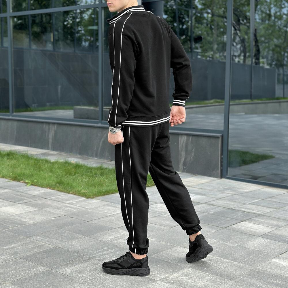 Спортивний костюм чоловічий. Чорний спортивний чоловічий костюм. Комплект штани та кофта Pobedov Ultra Київ - фото 5