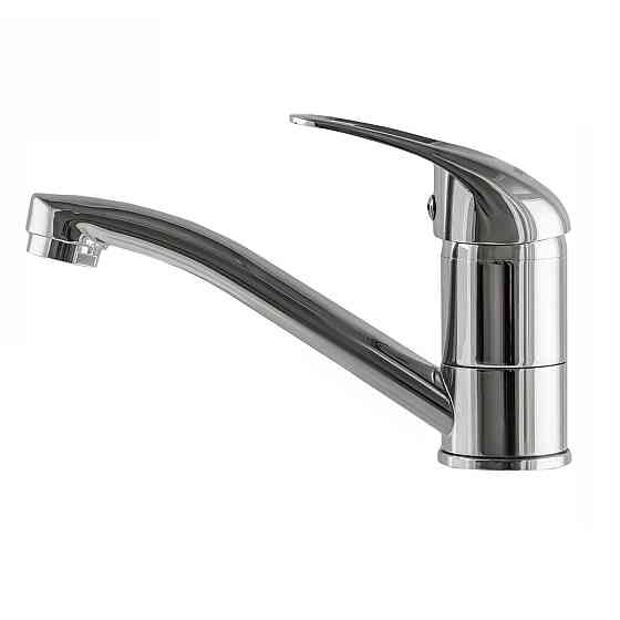 Змішувач для умивальника EcoMix ELIT EM-N-103M-WH-1 поворотній 15см (без Шлангів)-(по 1шт в коробці) Луцк