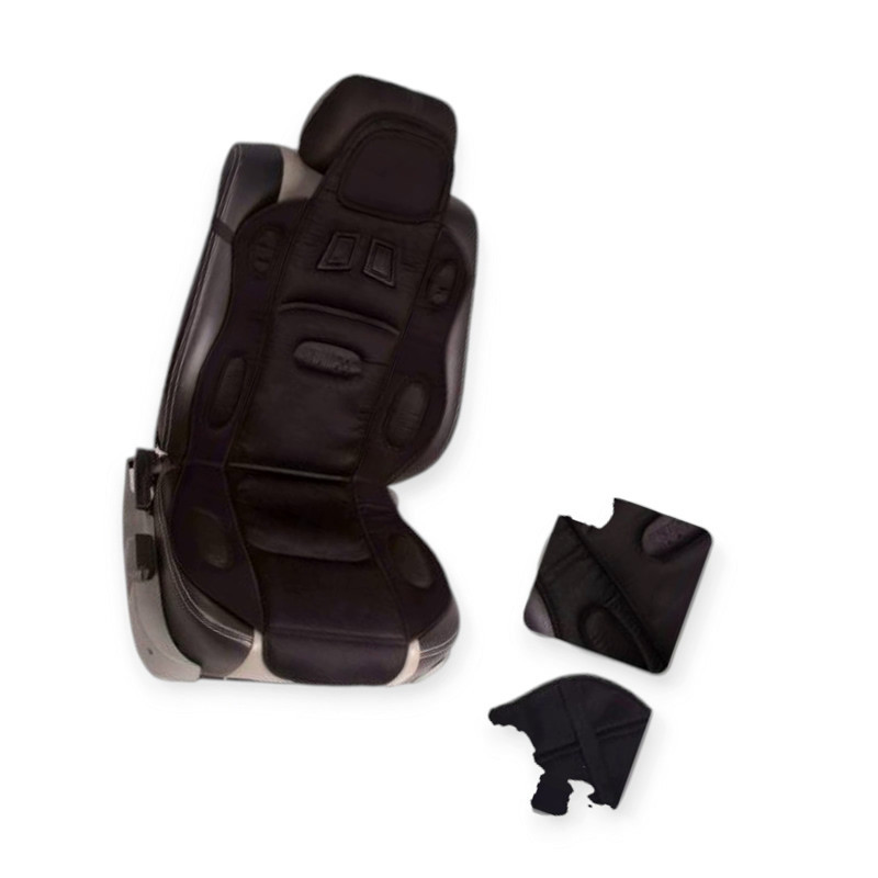 Накидка підігрівом сидіння + спинка висока чорна 12в, 48вт, перемикання. 3 режими, 115х49см з Мукачево - фото 4