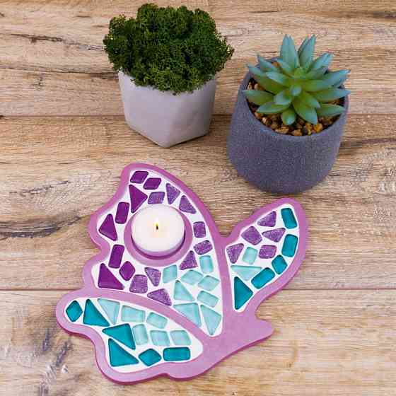 Дитячий набір для творчості кришталева мозаїка "Підсвічник-Метелик" MA1004 Вінниця