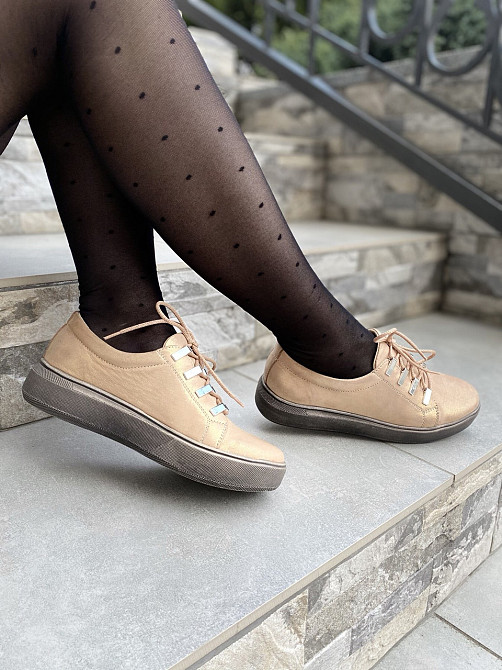 Injers Сліпони жіночі INJERS 195 золото (весна-осінь, шкіра-сатин натуральна) (1306) 36р.38р.40 Коломыя - изображение 2