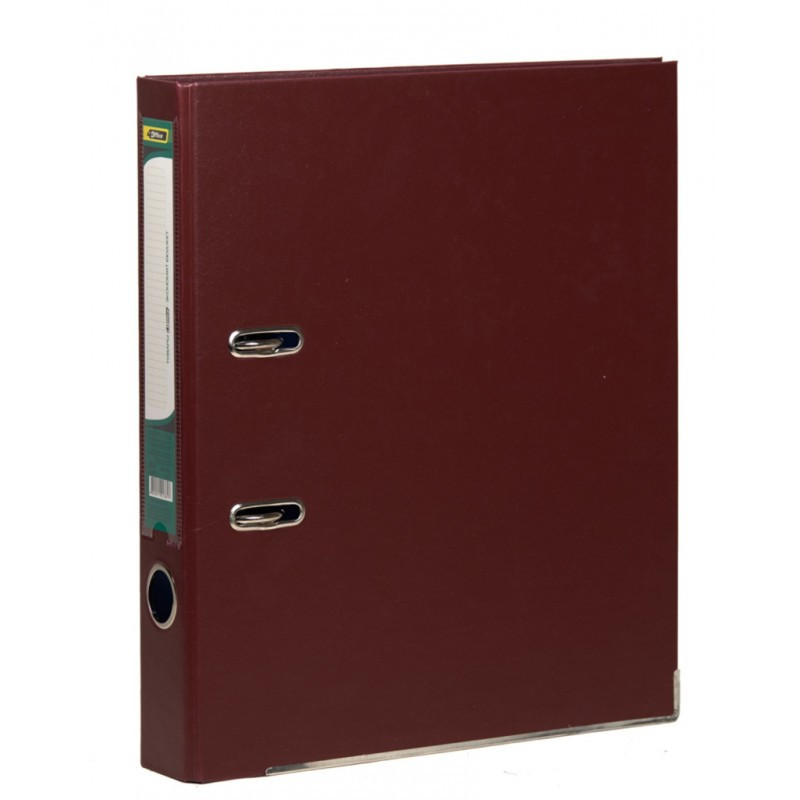 Папка-реєстратор "4Office" A4/50мм 4-247 бордовий, шт Київ - фото 1