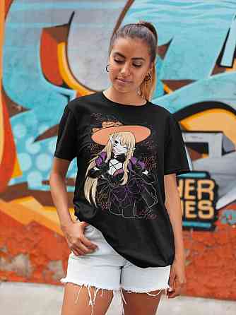 Футболка чоловіча з аніме принтом Марін Кітагава Мй Дресс оверсайз (S/M/L) Чорний AnimeJ0501 Дніпро