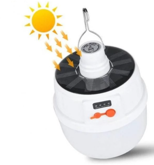 Кемпінгова лампа JD 2022 з гачком, сонячною панеллю Solar 7694, світлодіодна, для намету і туризму) Одеса - фото 7