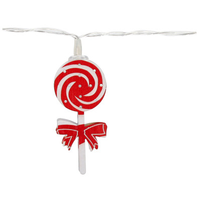 Гірлянда Chomik Новорічні атрибути 10 LED теплий білий, IP20, 2хАА (5900779854024) Вінниця - фото 12