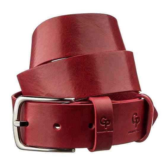 Ремень женский кожаный GRANDE PELLE 11262 Красный Киев