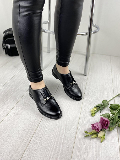 MILLI GOLD Туфлі жіночі MILLI GOLD 1244-10120 чорні (весна-осінь, шкіра натуральна) (3309) 37р. Коломыя - изображение 7