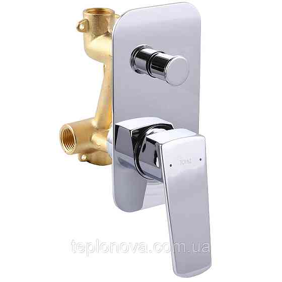 Смеситель для ванны встроенный TOPAZ LEXI TLG 21202-H21 2 выхода, ручная лейка, излив 190 мм Черновцы