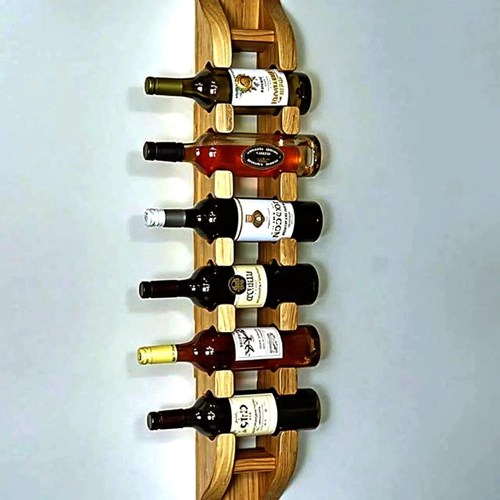 Настенная винная полка 