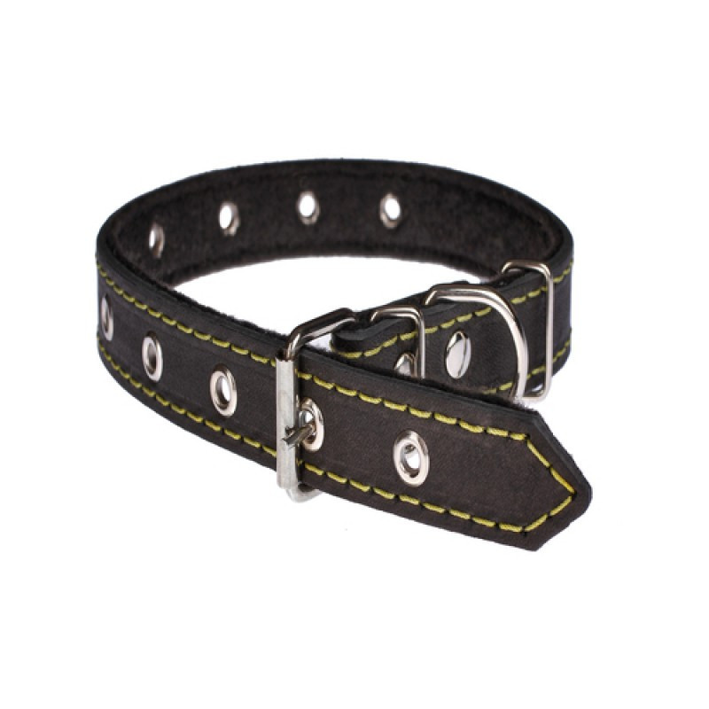 Ошейник 218 20мм "Классик" кожа+синтепон безразмерный Вінниця - фото 1