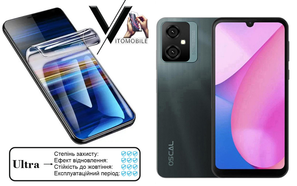 Полиуретановая пленка Ultra для BLACKVIEW OSCAL C70 – минимальная толщина, максимальная защита! Киев - изображение 1
