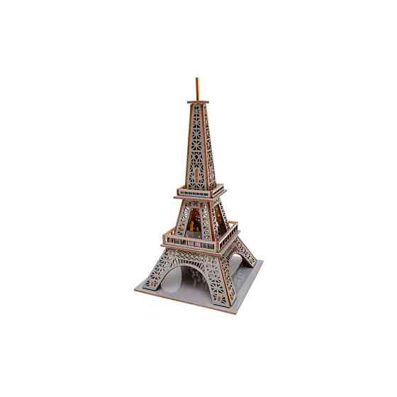 Дерев'яний 3D конструктор "Ейфелева вежа" Puz-00925, 58 деталей Вінниця