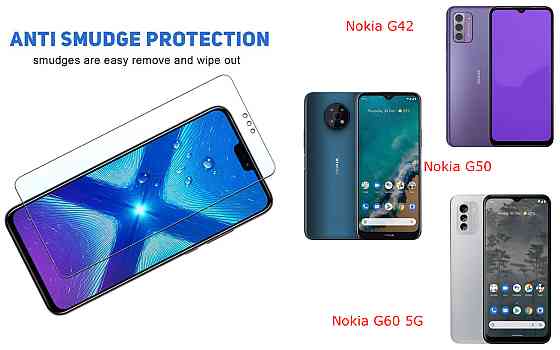 Защитное стекло NeoGlass для Nokia G42, Nokia G50, Nokia G60 5G – ультрапрозрачное и устойчивое Киев