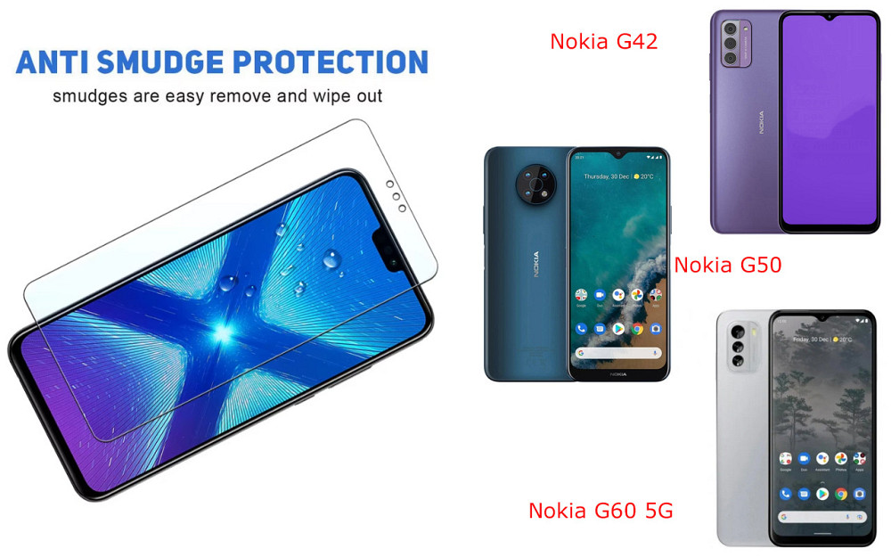 Защитное стекло NeoGlass для Nokia G42, Nokia G50, Nokia G60 5G – ультрапрозрачное и устойчивое Киев - изображение 3