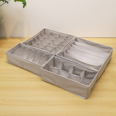 Комплект органайзерів 4 шт для зберігання речей та білизни GL-12 Львів - фото 3