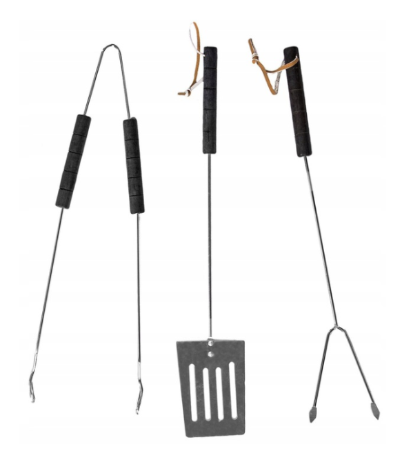 Вугільний садовий мангал (гриль) на колесах з кришкою, решіткою, полицями та аксесуарами (Польща) Київ - фото 9