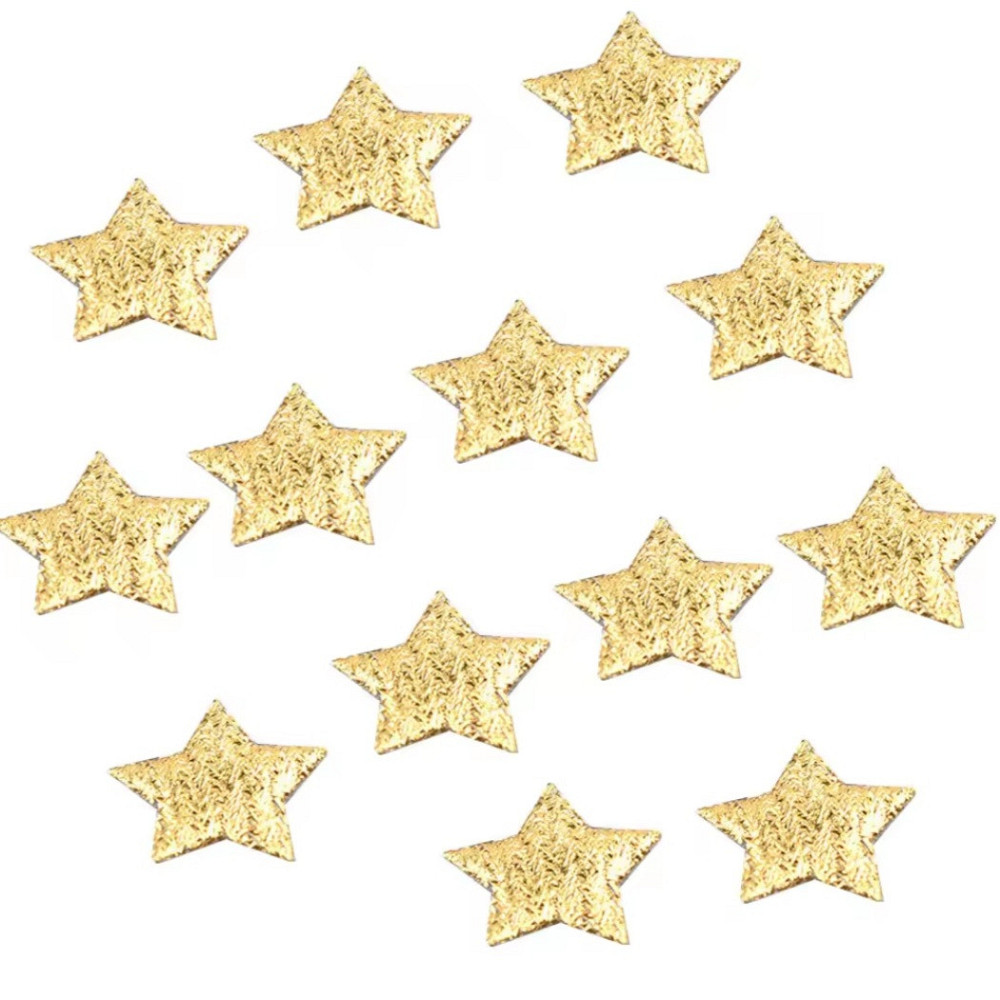 Новий рік зірочки декоративні 100 штук 15 мм золотистий Київ - фото 2