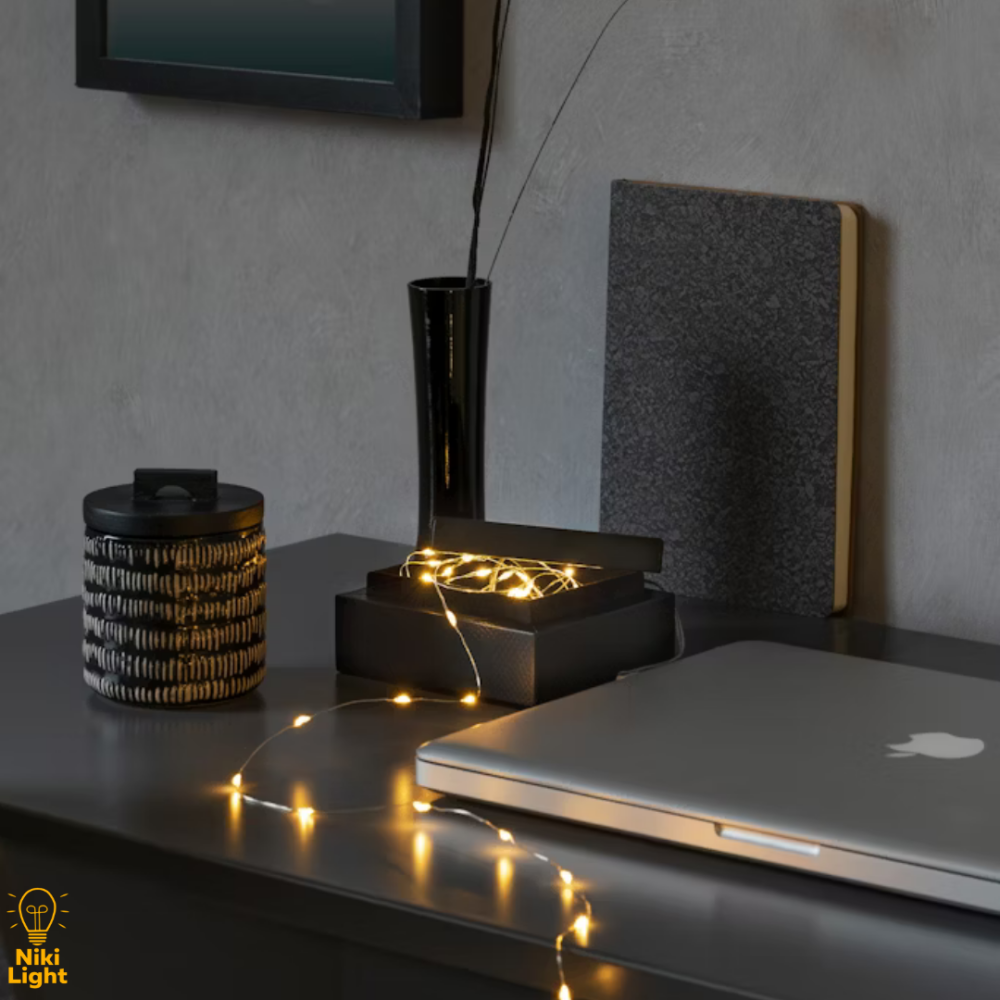 Гірлянда роса 3 метри новорічна гірлянда капля на юсб 30 лед гірлянда від usb тепло біла Київ - фото 4