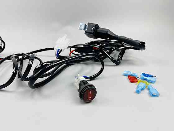 Проводка для будь-яких led фар і led bar в зборі 0-30A 3 м кабель перемикач/реле запобіжники Мукачево