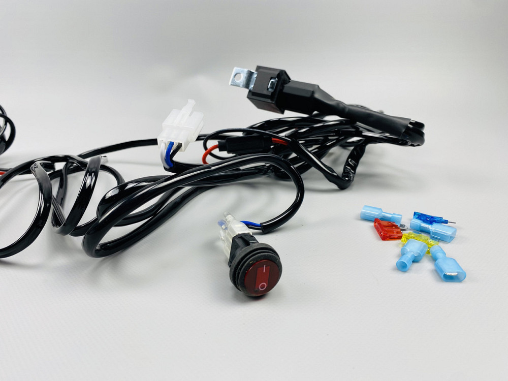 Проводка для будь-яких led фар і led bar в зборі 0-30A 3 м кабель перемикач/реле запобіжники Мукачево - фото 2