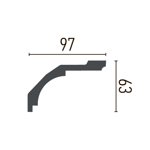 Карниз полиуретановый гладкий Gaudi Decor P 2072 Днепр - изображение 4