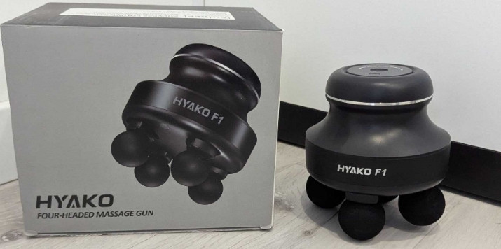 Массажер HYAKO F1 для глубокого массажа насадки, аккумуляторный 2900mAh. Харьков - изображение 8