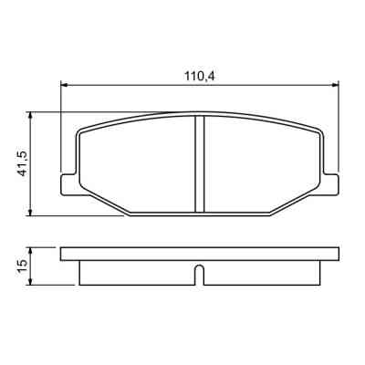 Гальмівні колодки Bosch 0 986 460 935 Вінниця