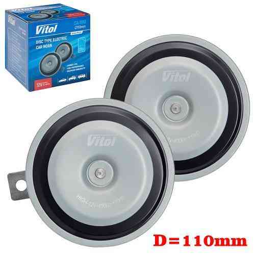 Дисковий електромагнітний сигнал СА-1110 VITOL 12В, діаметр 110мм Харків