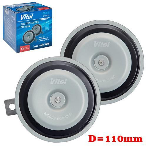 Дисковий електромагнітний сигнал СА-1110 VITOL 12В, діаметр 110мм Харків - фото 1