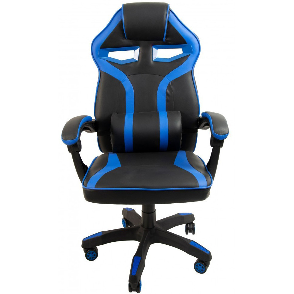 Кресло геймерское компьютерное игровое Bonro B-827 офисное для компьютера дома и офиса Синий Киев - изображение 3