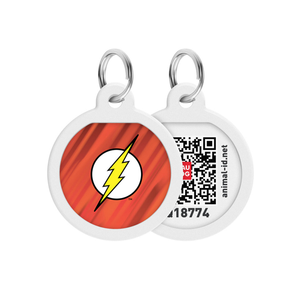 Адресник для собак и кошек металлический WAUDOG Smart ID с QR паспортом, рисунок 