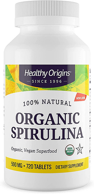 Спирулина органическая (Organic Spirulina) 500 мг 720 таблеток Київ - фото 1