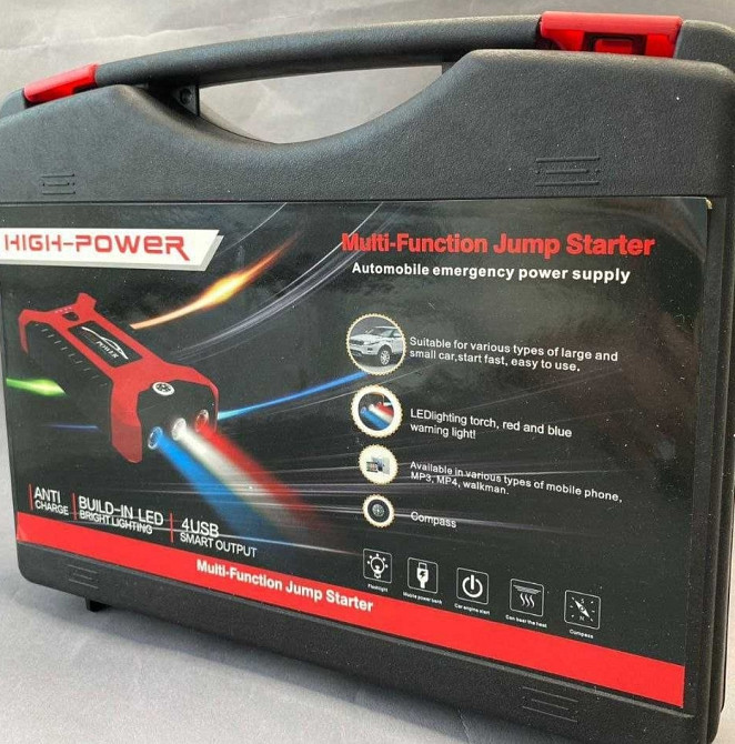 Пускозарядное устройство бустер JUMPSTARTER 99800 mAh (300/600A) ОПТ Киев - изображение 7