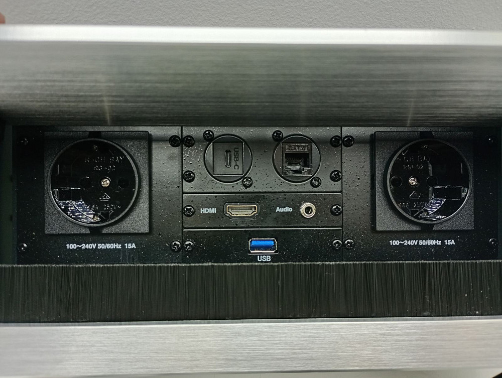 Врізна розетка в стільницю подвійна + USB + Type C + HDMI + RJ45 + аудіовихід Euphoriajinshi Z300EUW (товар вживаний) Луцьк - фото 2