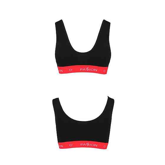 Спортивний топ на широких бретелях Passion PS003 TOP M, black Sex Aura Київ
