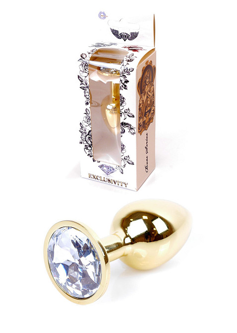 Анальная пробка -Jawellery Gold PLUGClear Sex Aura Киев - изображение 1