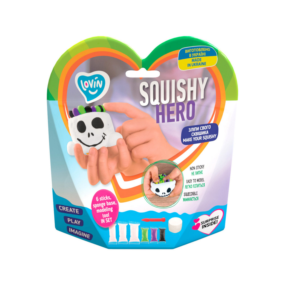 Squishy Scary Ghost ТМ Lovin  Набір для ліплення з повітряним пластиліном, шт Київ - фото 1