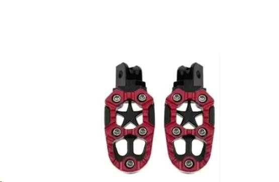 Підніжки водія Пітбайк (комплект) чорно-червоні Мукачево - фото 1