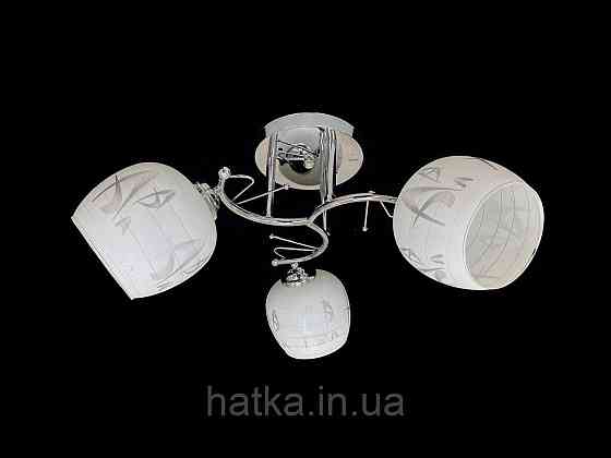 Люстра на три плафона 9509F/3 хром Киев