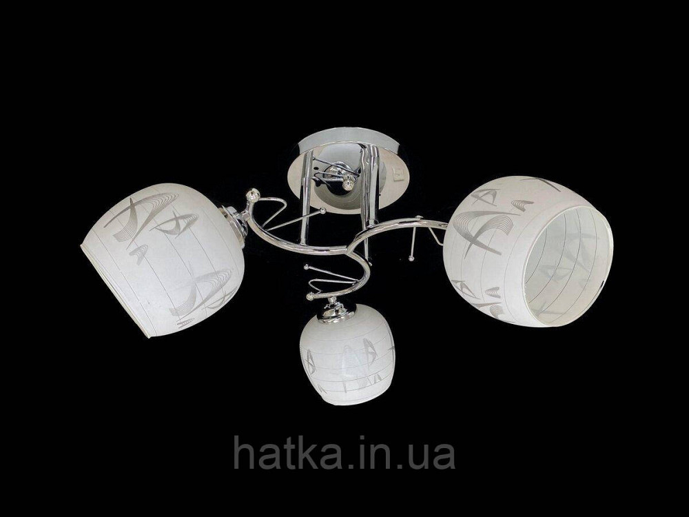 Люстра на три плафона 9509F/3 хром Киев - изображение 1
