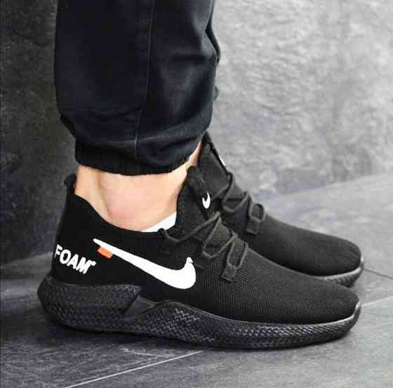 Кросівки Чоловічі Чорні Найки Ткани Тканинні Boost Пінка в стилі N!ke (розміри: 40,41) Дніпро