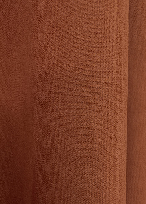 Комплект коротких штор VR-Textil Мікровелюр Petek № 1510ш Теракотовий 140х170 см 2 шт (35-0396) Київ - фото 7