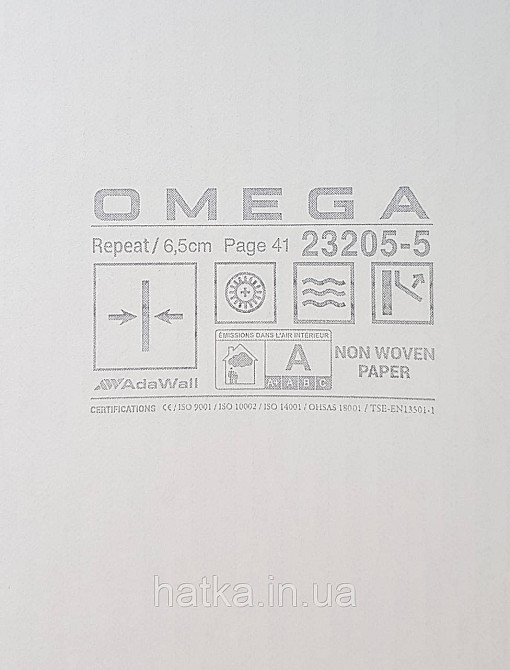 Обои винил на флизелине AdaWall Omega1.06х10 геометрия 3д фигуры полосы под бамбук коричневые глянец 23205-5 Киев - изображение 3