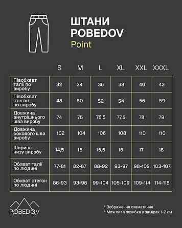 Штани із софтшелу для чоловіків весняні осінні темно-сині Pobedov Point Київ