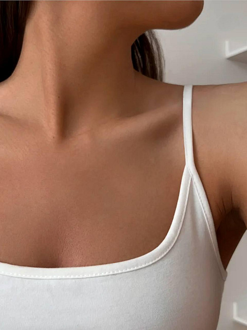 Жіночий стильний привабливий боді на кнопках натуральний кулір Одеса - фото 5